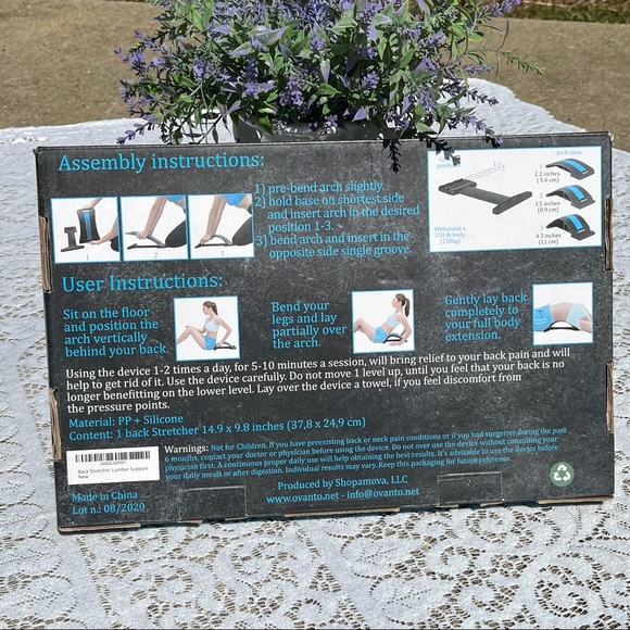 NIB Back Stretcher w/3 Stretch Levels, 139 Pressure Points - Picture 13 of 16